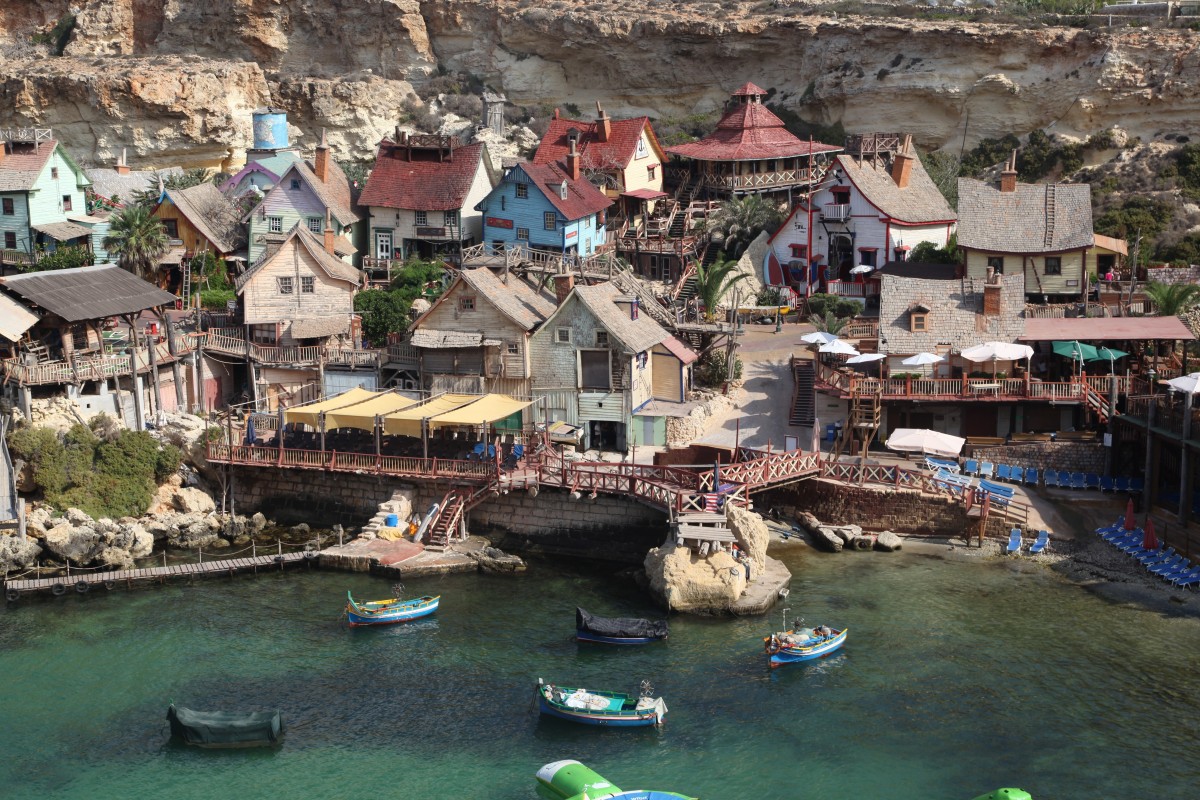 lugares increíbles en malta - popeye village